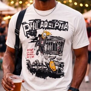 Philadelphia 76ers Allen Iverson Brand X Dope‎ Skull Tee Shirt Size Small New